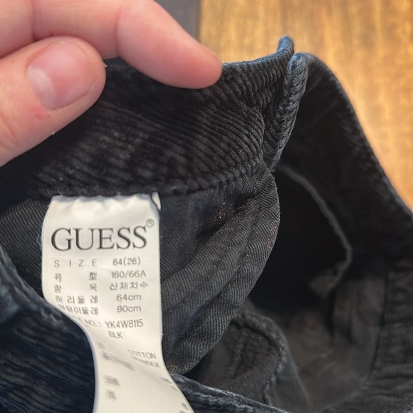 Guess corduroy pants 26” waist - Picture 5 of 6